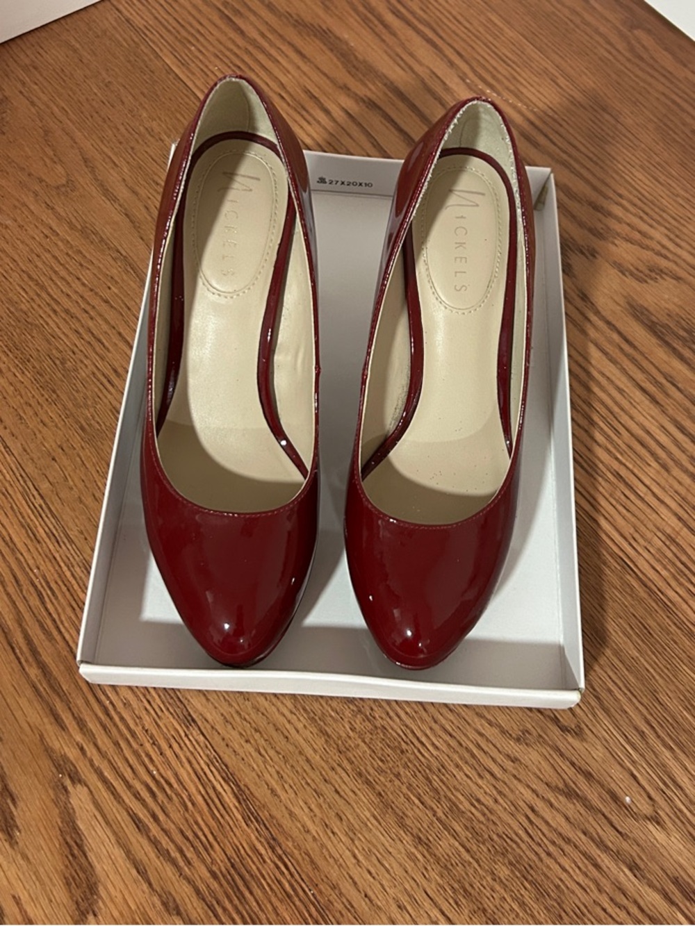 Women’s Burgundy Patent Pumps